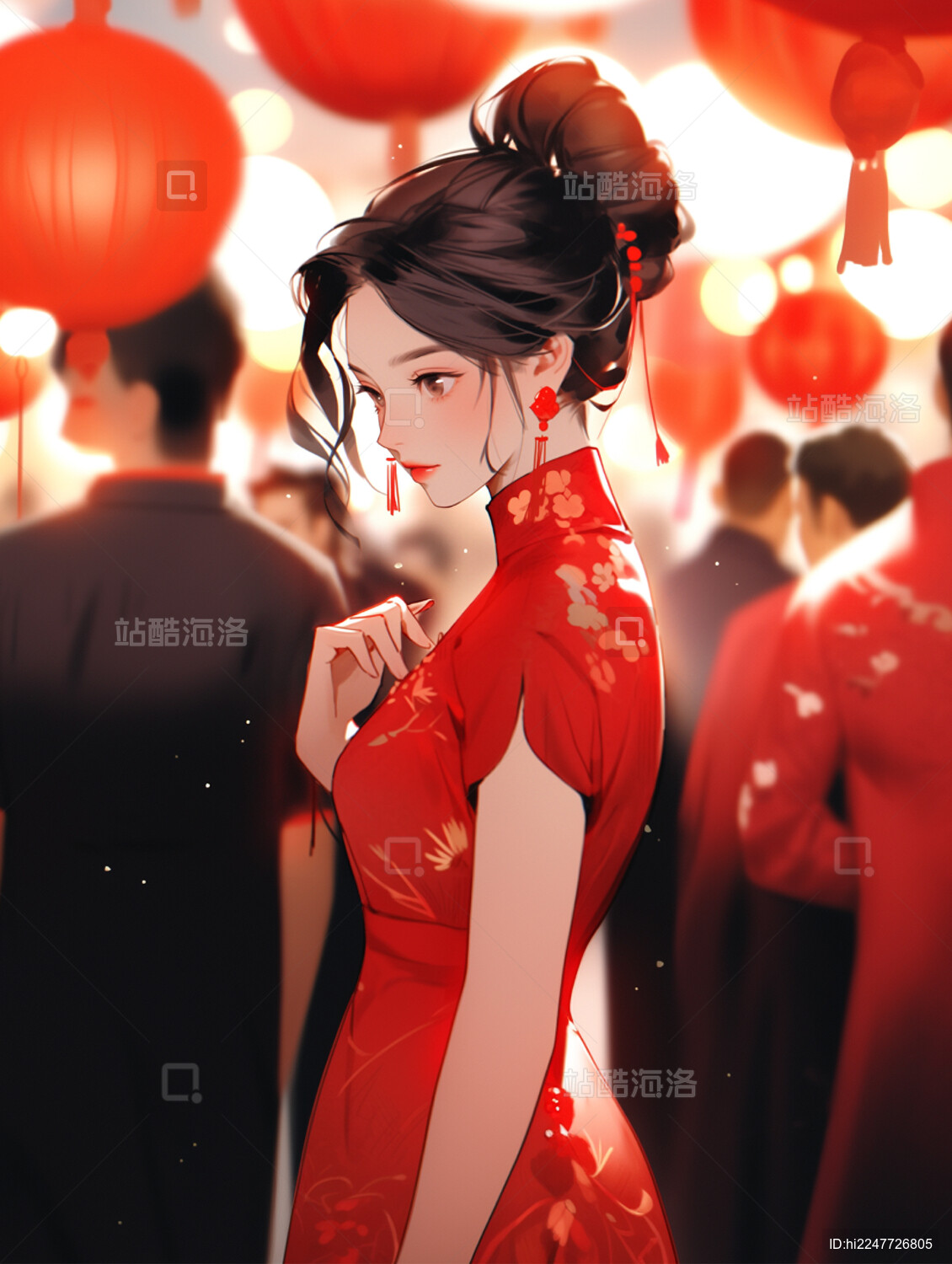 中国风国潮服饰旗袍展示