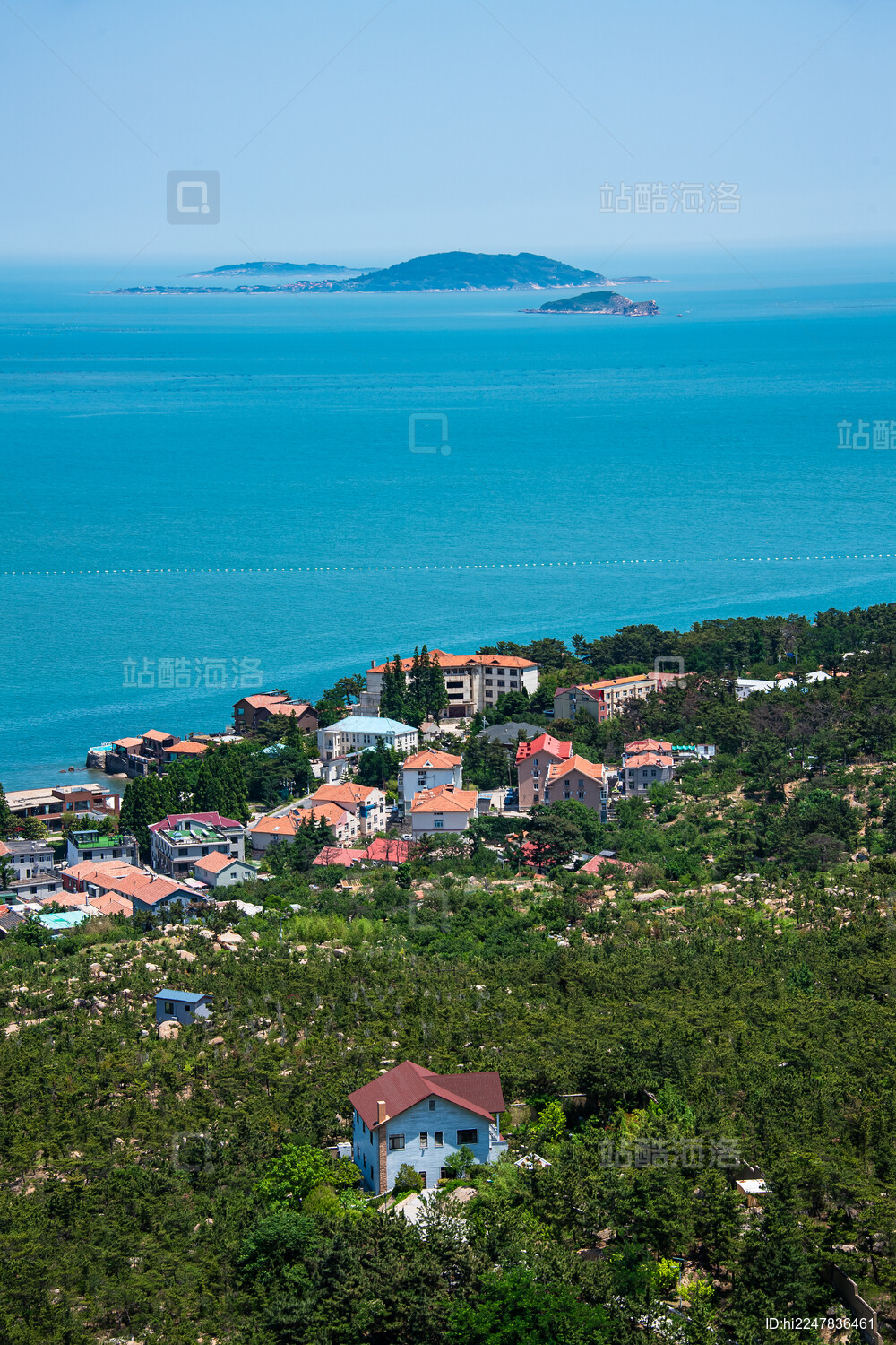 山东青岛崂山景区仰口湾海滨风光