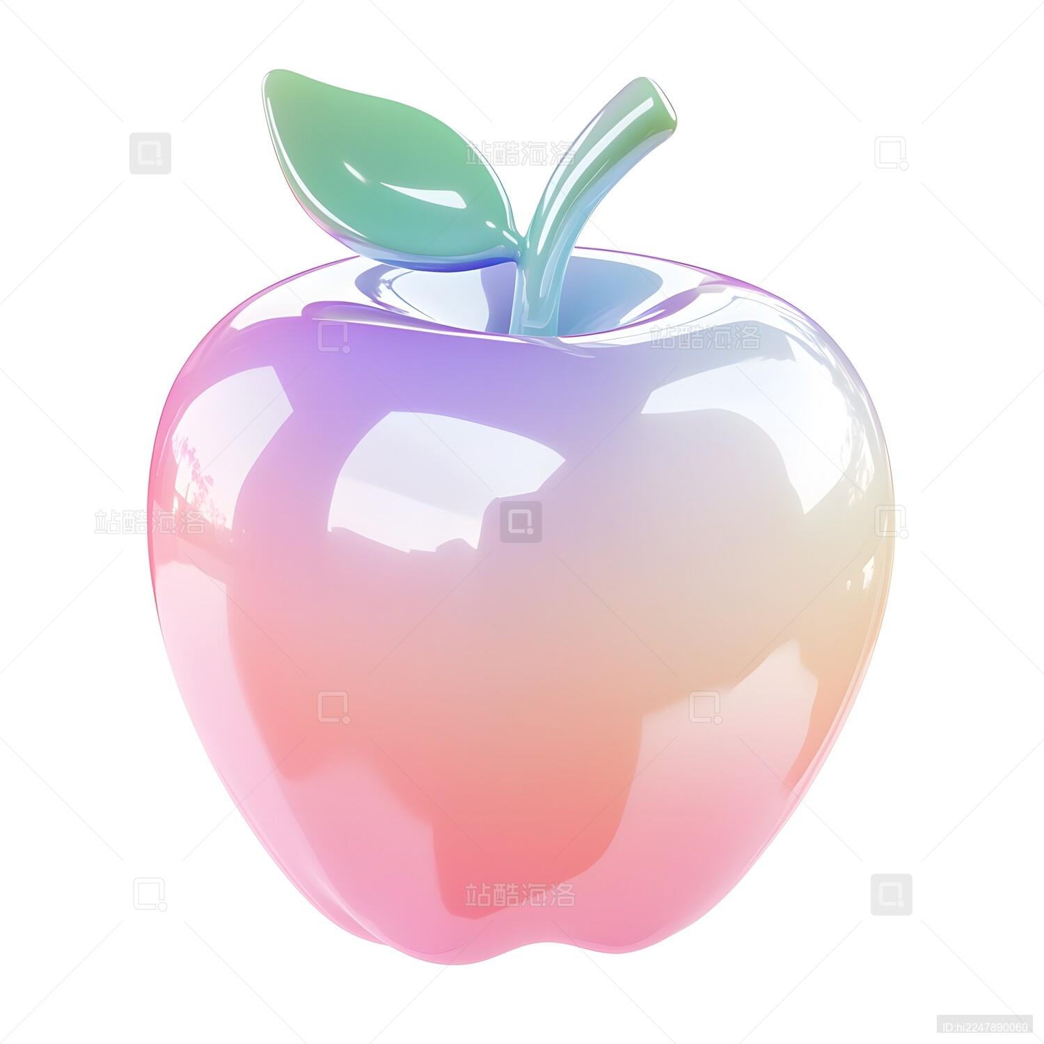 水晶苹果3D游戏图标