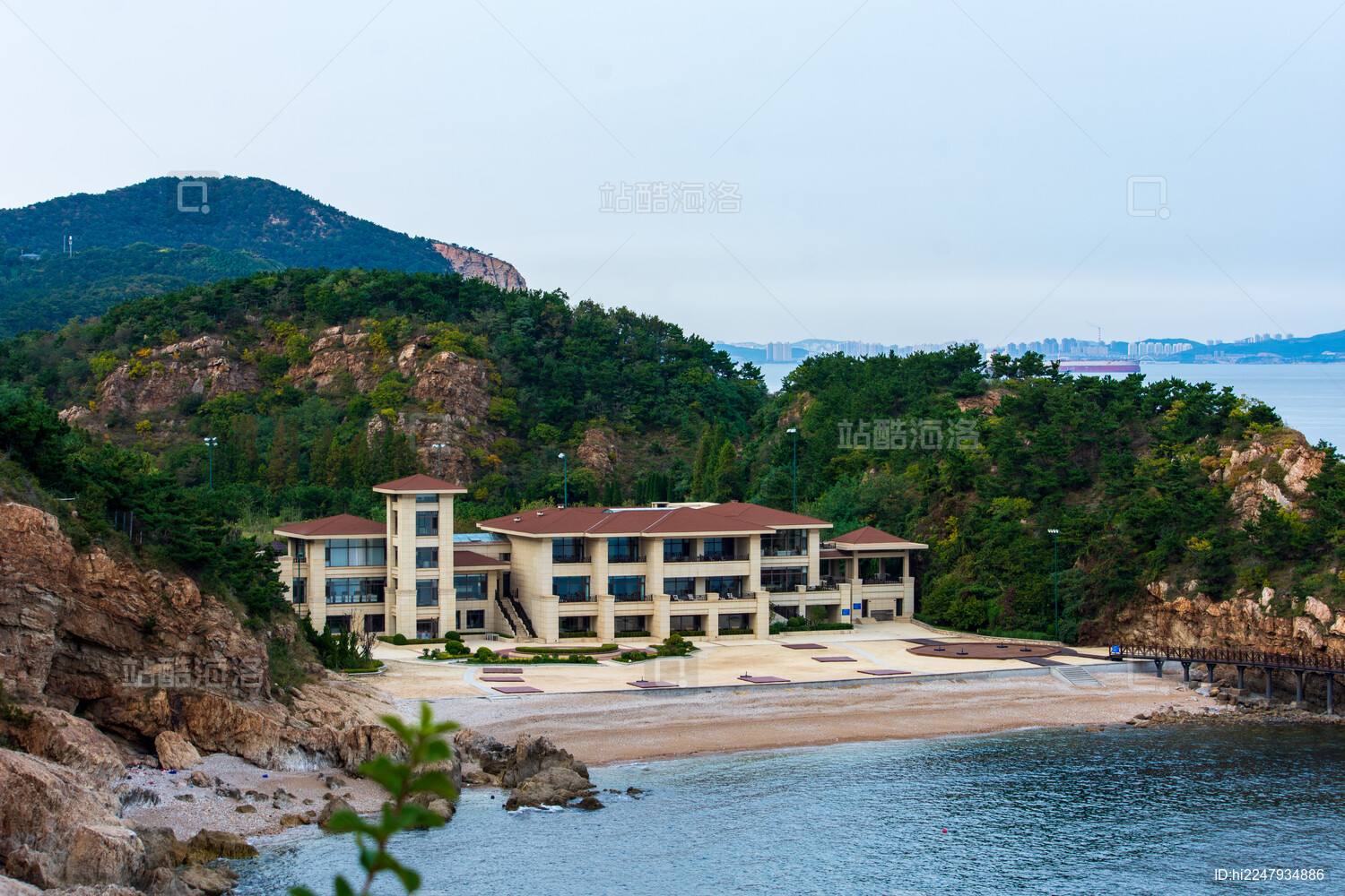 辽宁省大连市棒锤岛风景区 海边度假酒店