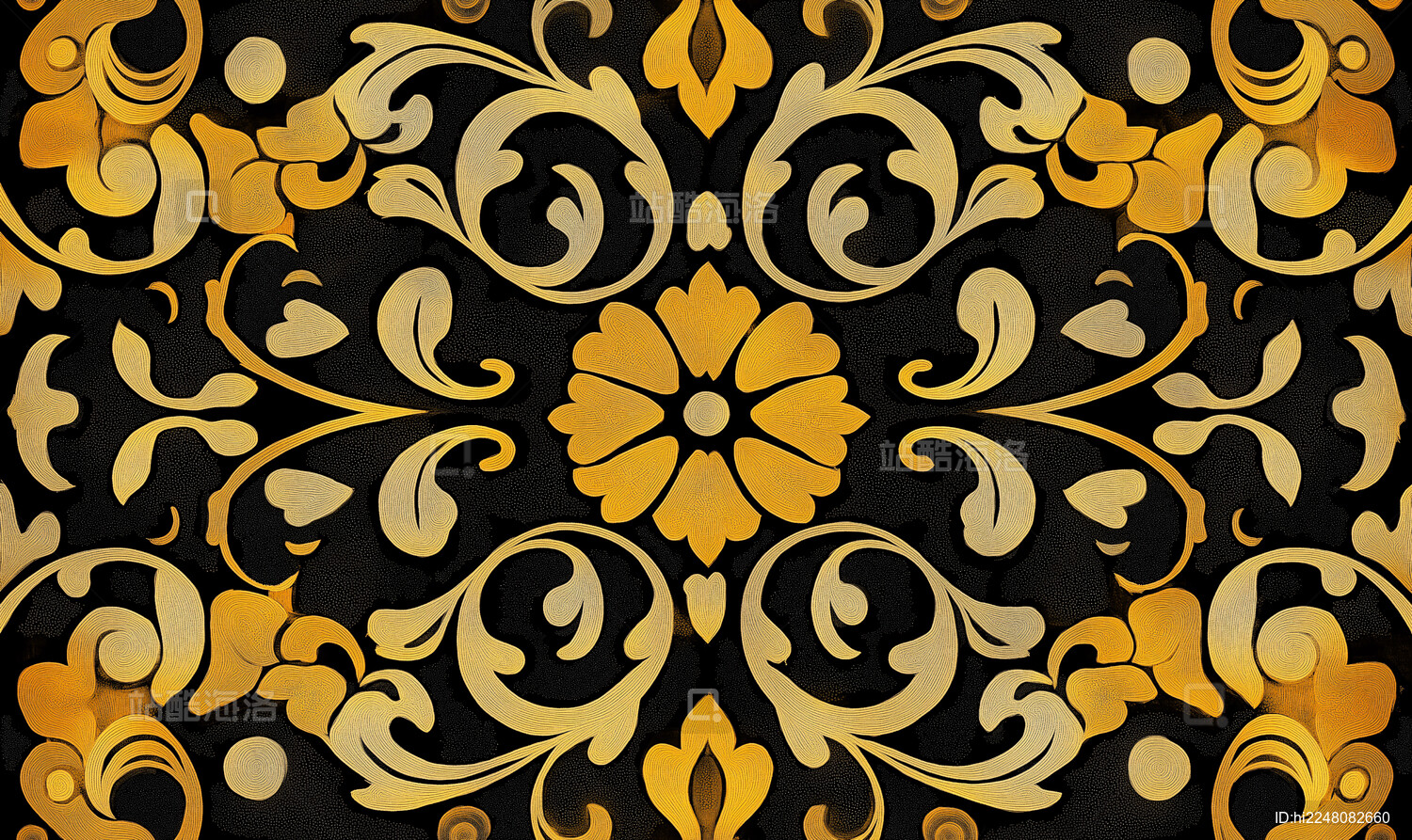 复古抽象花纹底纹图案