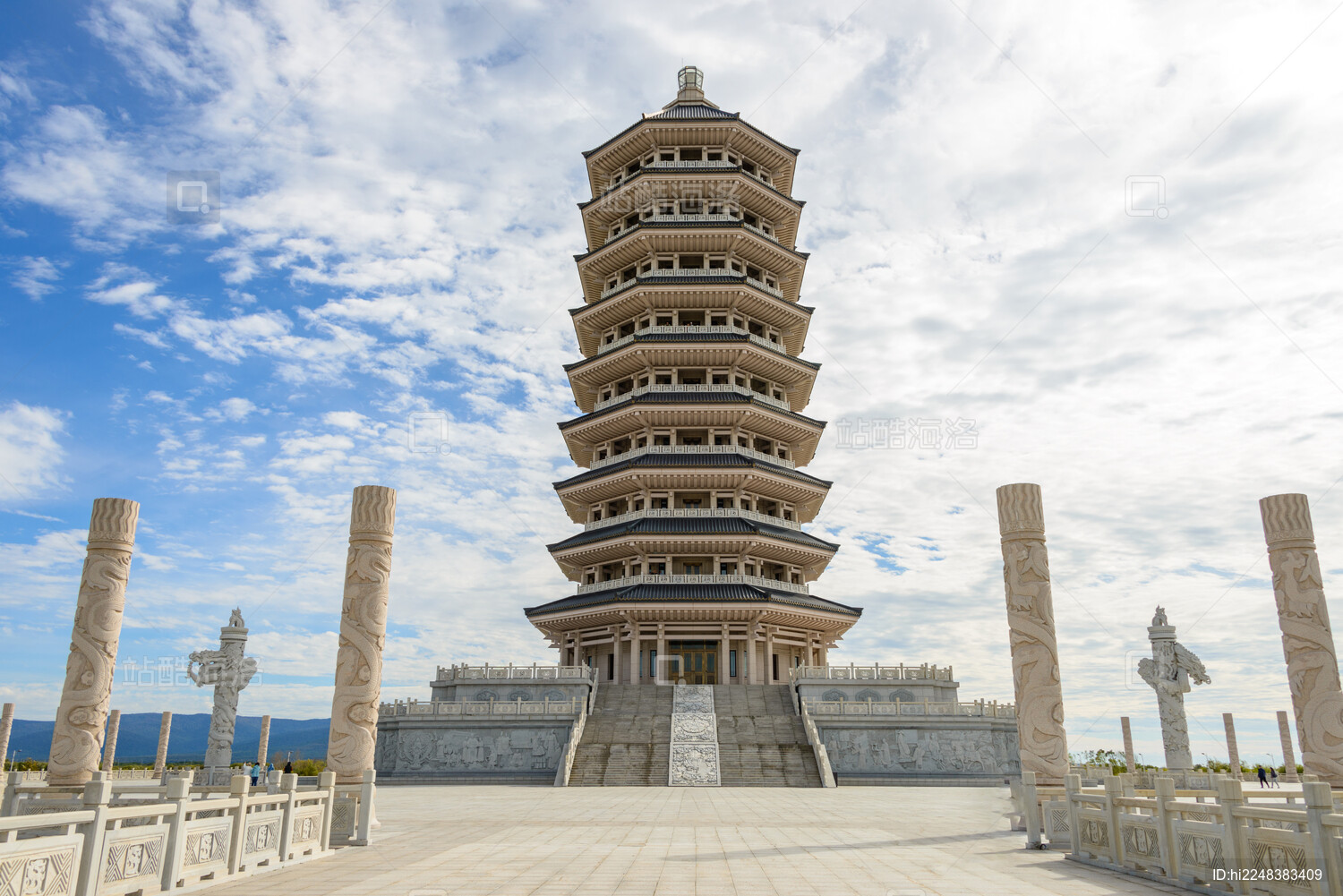 中国黑龙江省抚远市黑瞎子岛东极宝塔