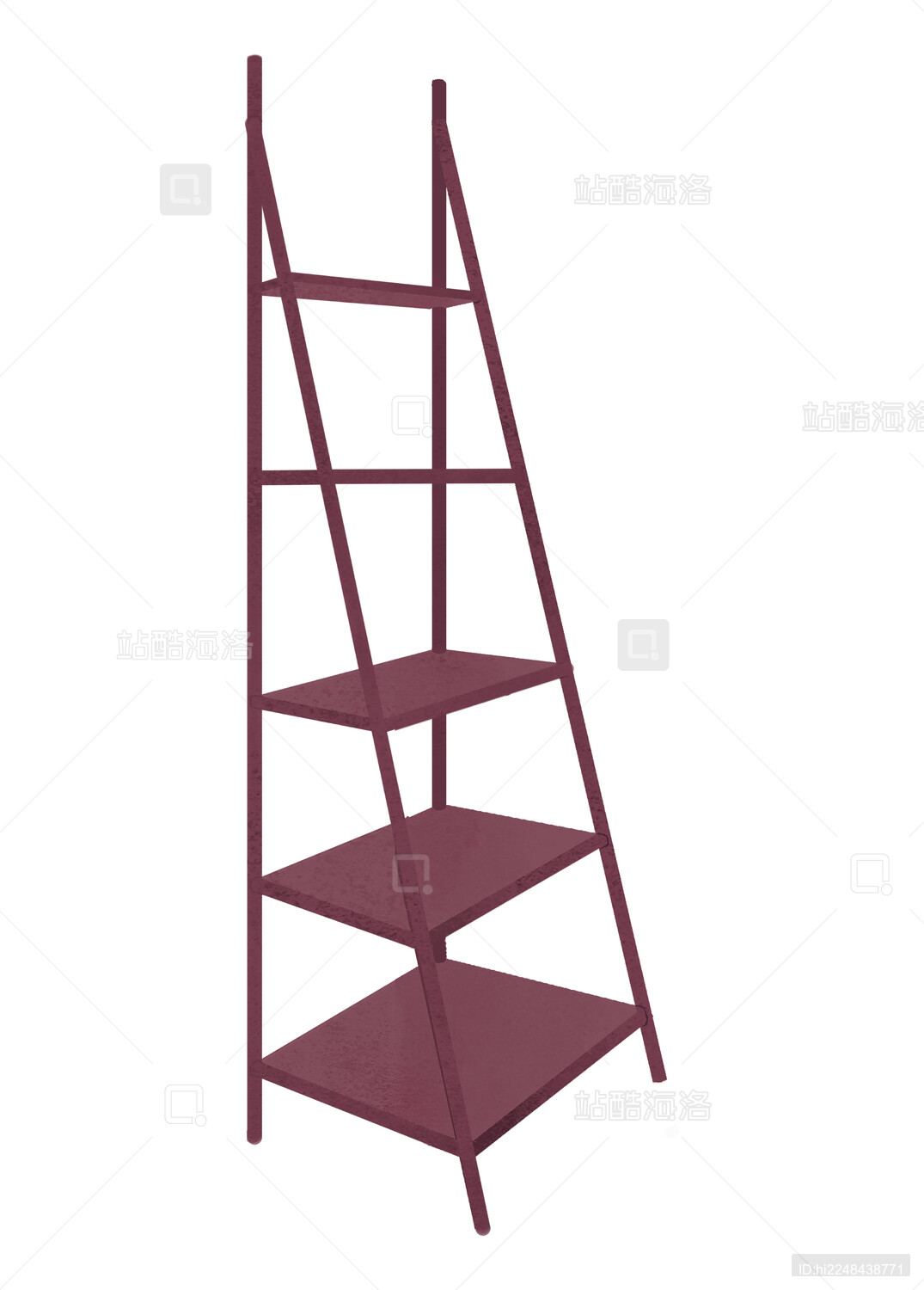 展示产品的空白木制折叠架置物架