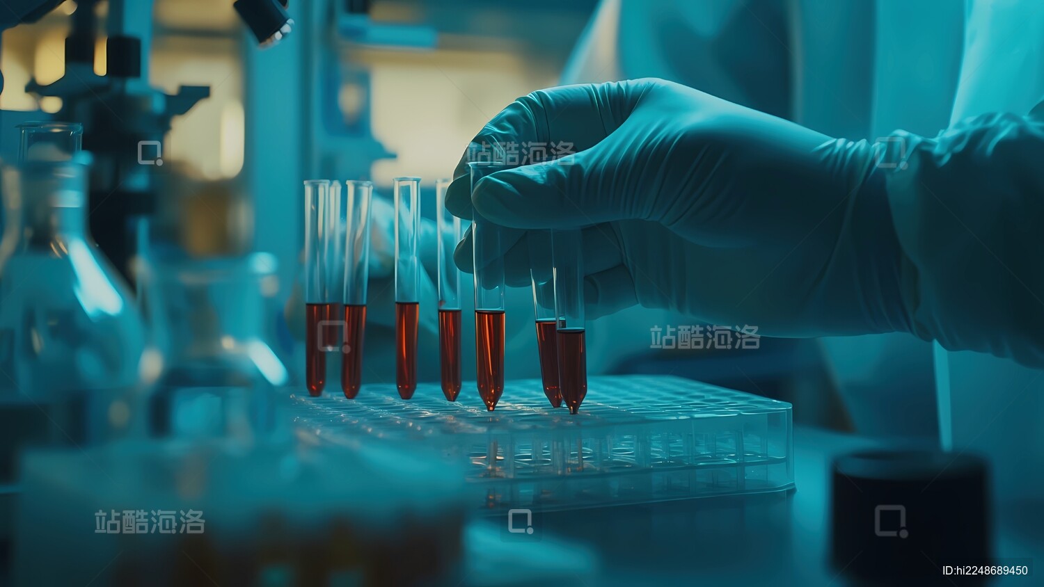 实验室取样场景