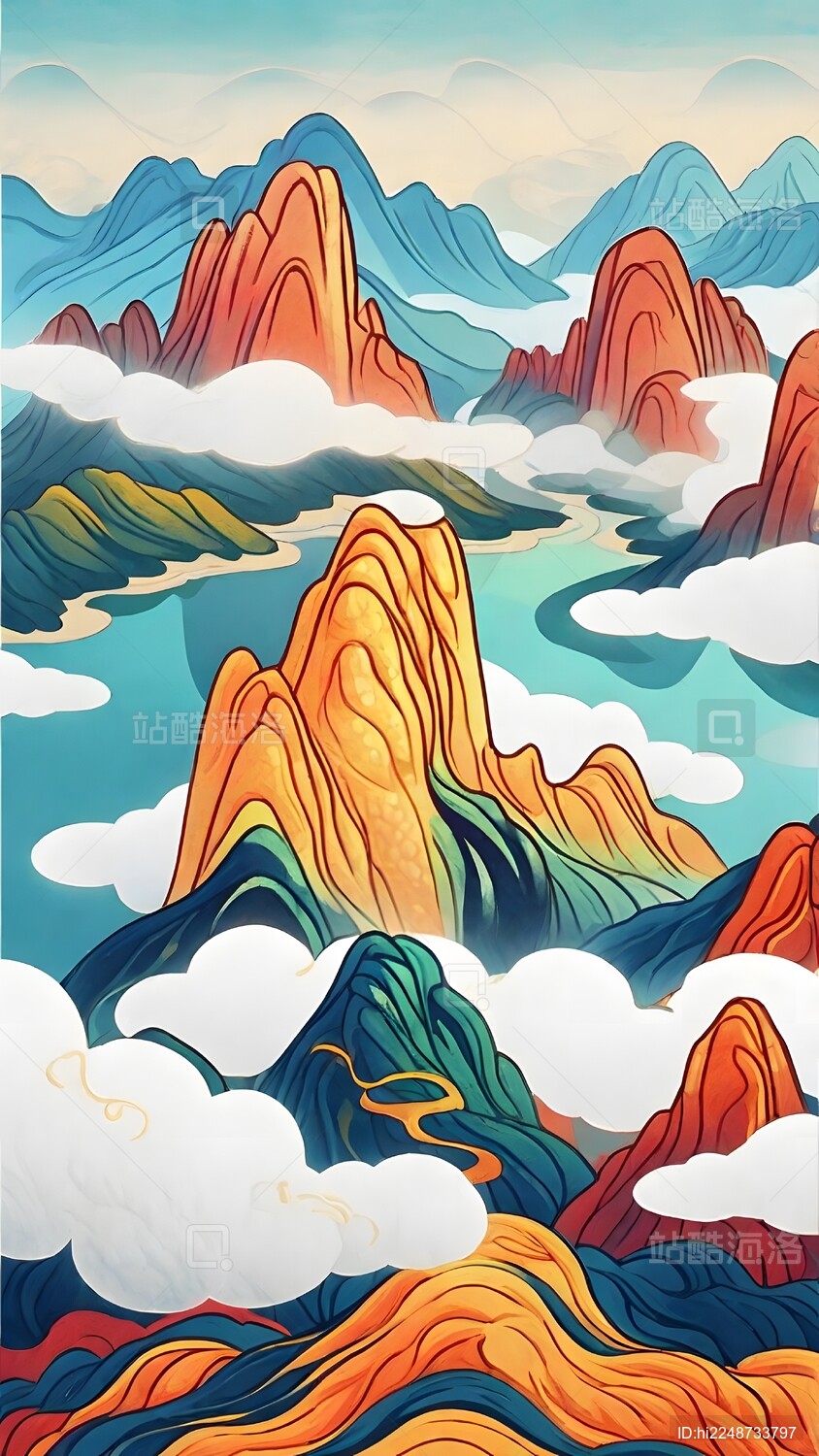 武夷山插画