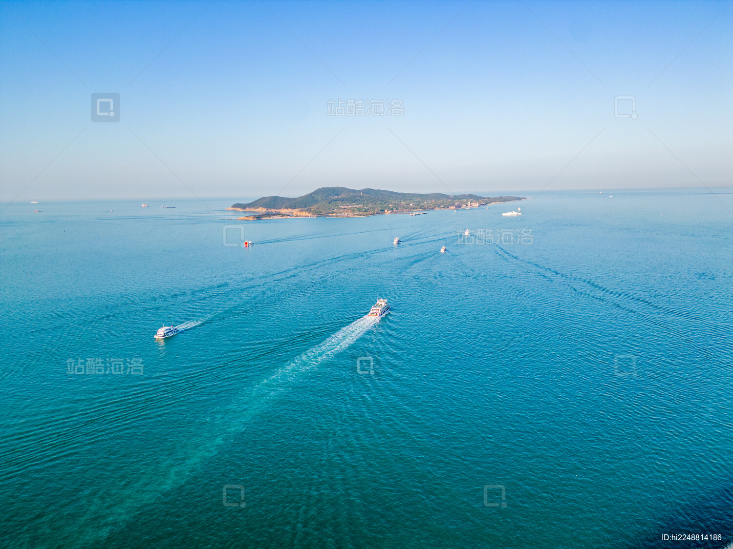 山东威海地标旅游景点航拍