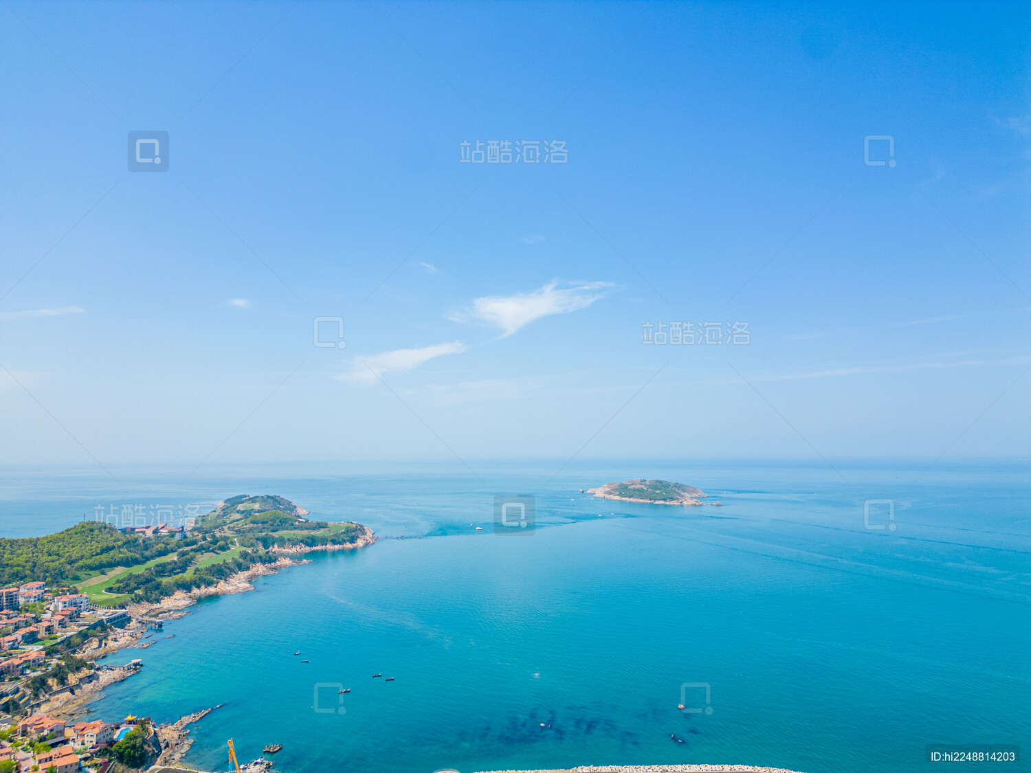 山东威海地标旅游景点航拍