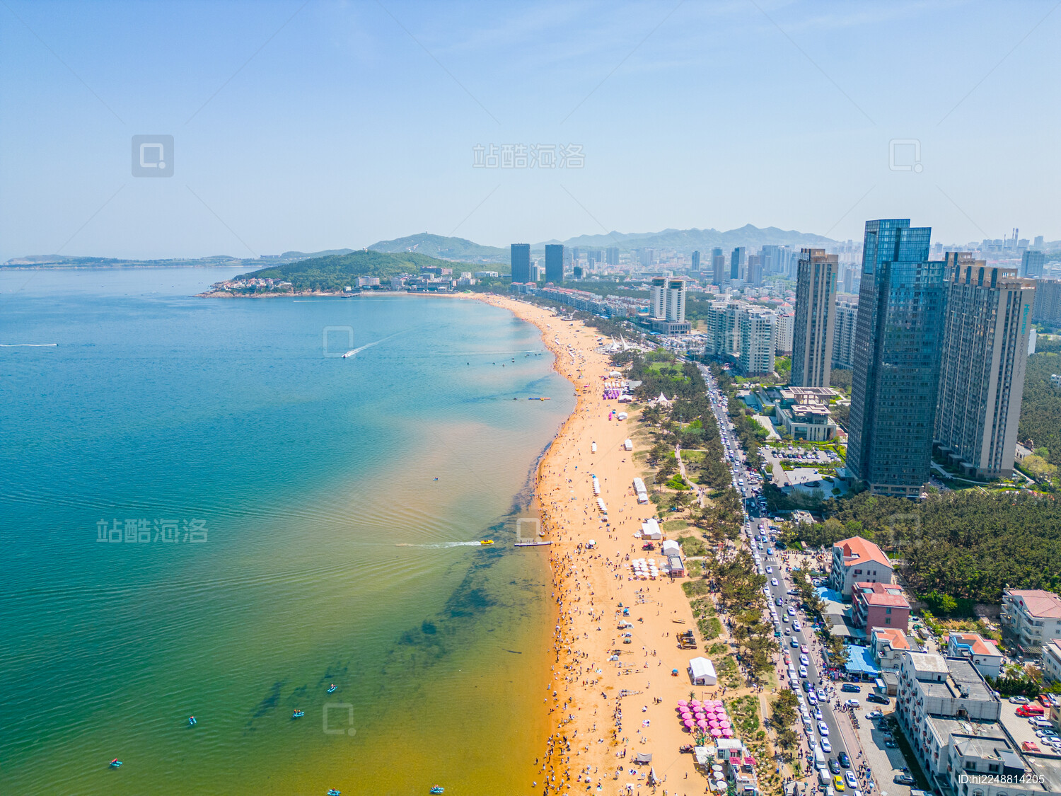 山东威海地标旅游景点航拍