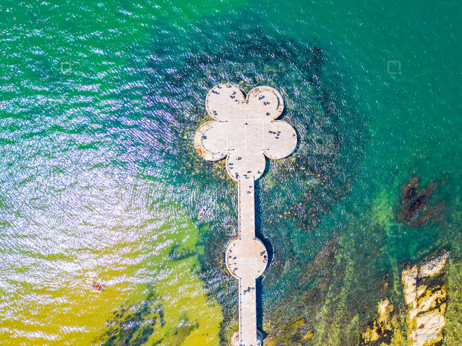 山东威海地标旅游景点航拍