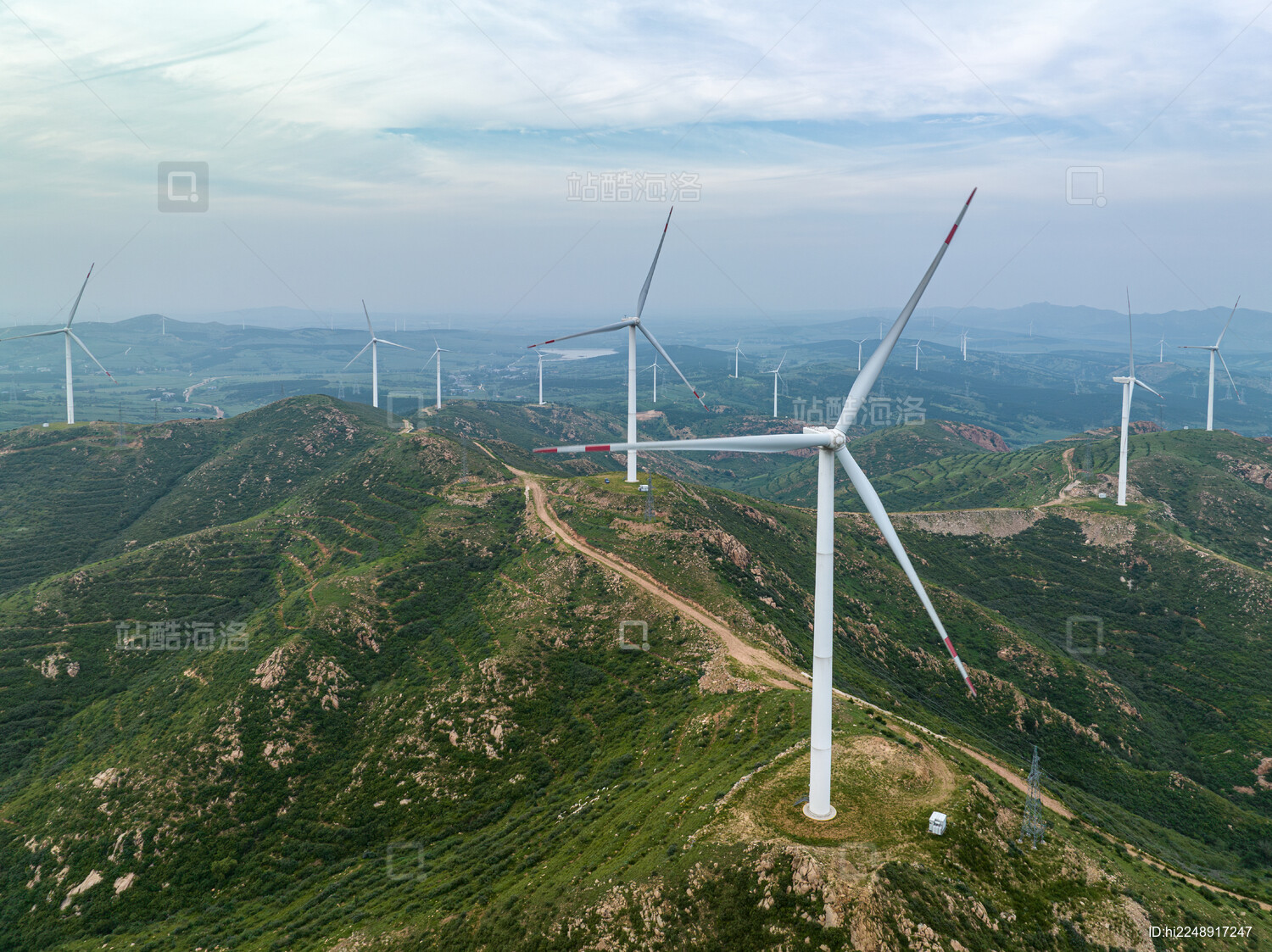 中国辽宁阜新山地风力发电