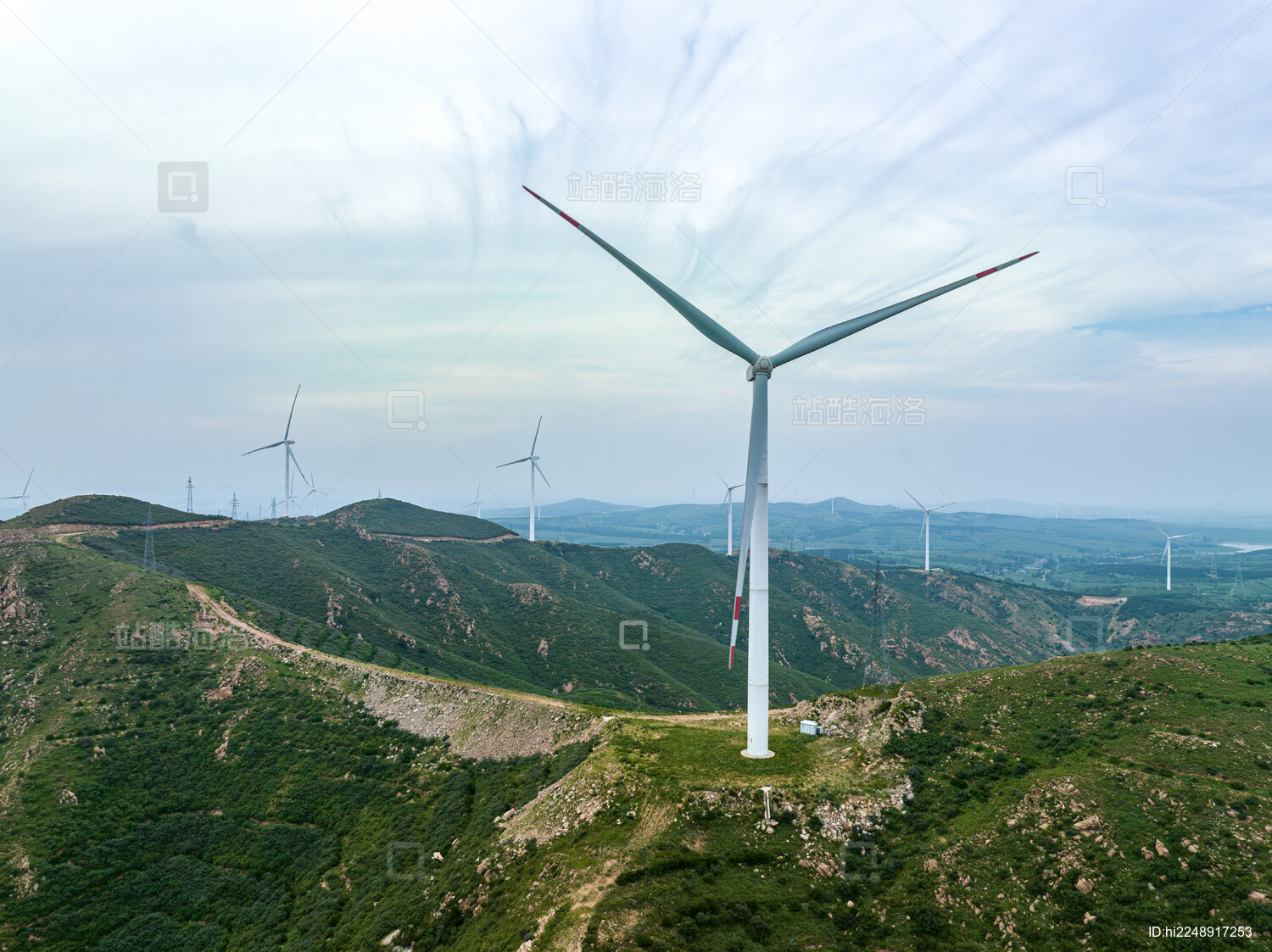 中国辽宁阜新山地风力发电