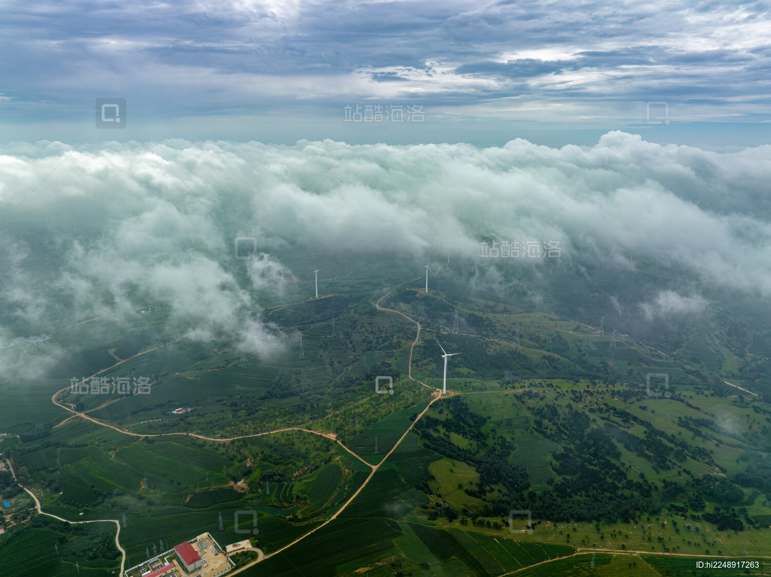 中国辽宁阜新山地风力发电