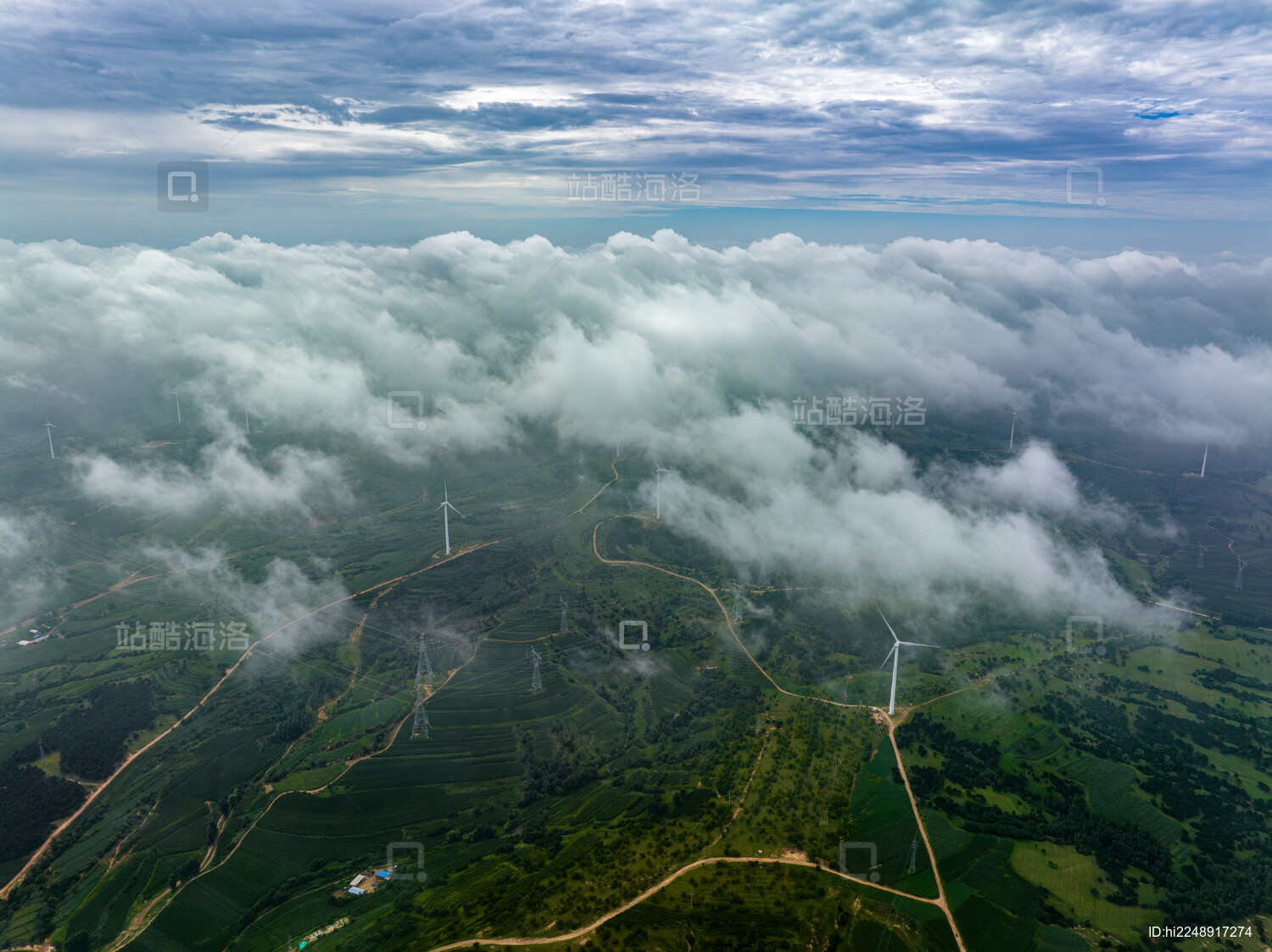 中国辽宁阜新山地风力发电