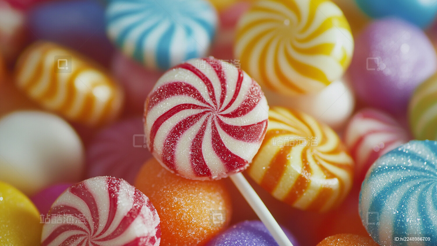 彩色的棒棒糖