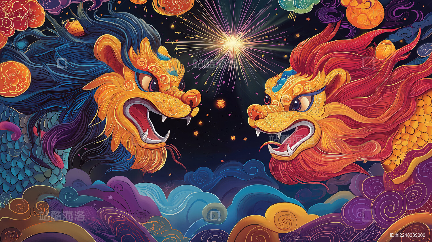 瑞狮闹新春_站酷海洛_正版图片_视频_字体_音乐素材交易平台_站酷旗下品牌