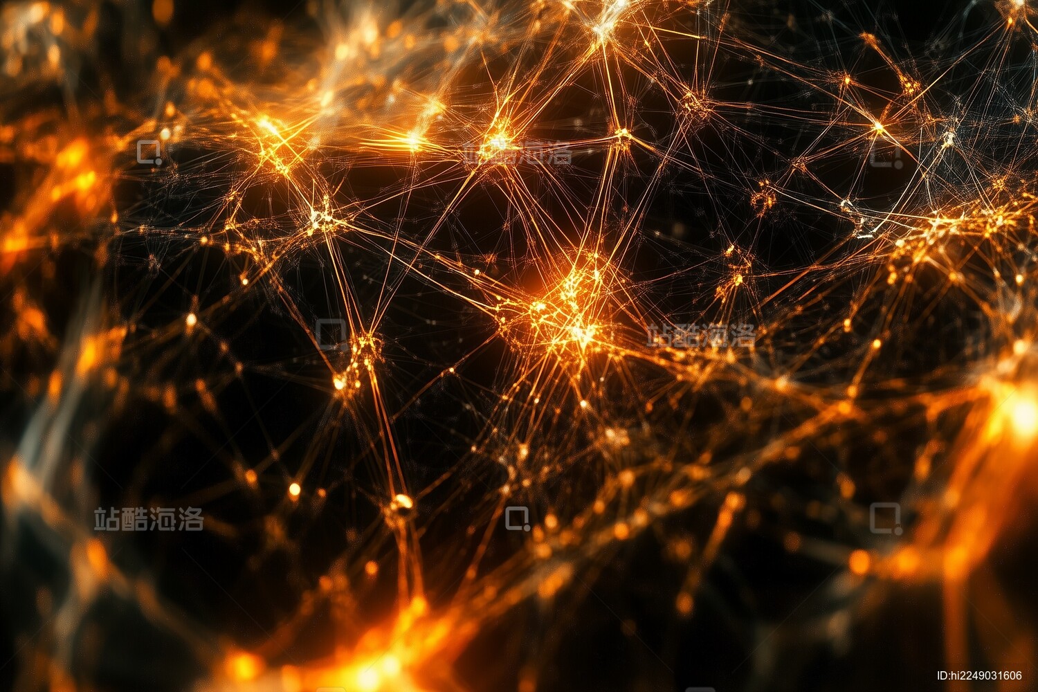 未来感数据传输数据流神经网络引擎概念图