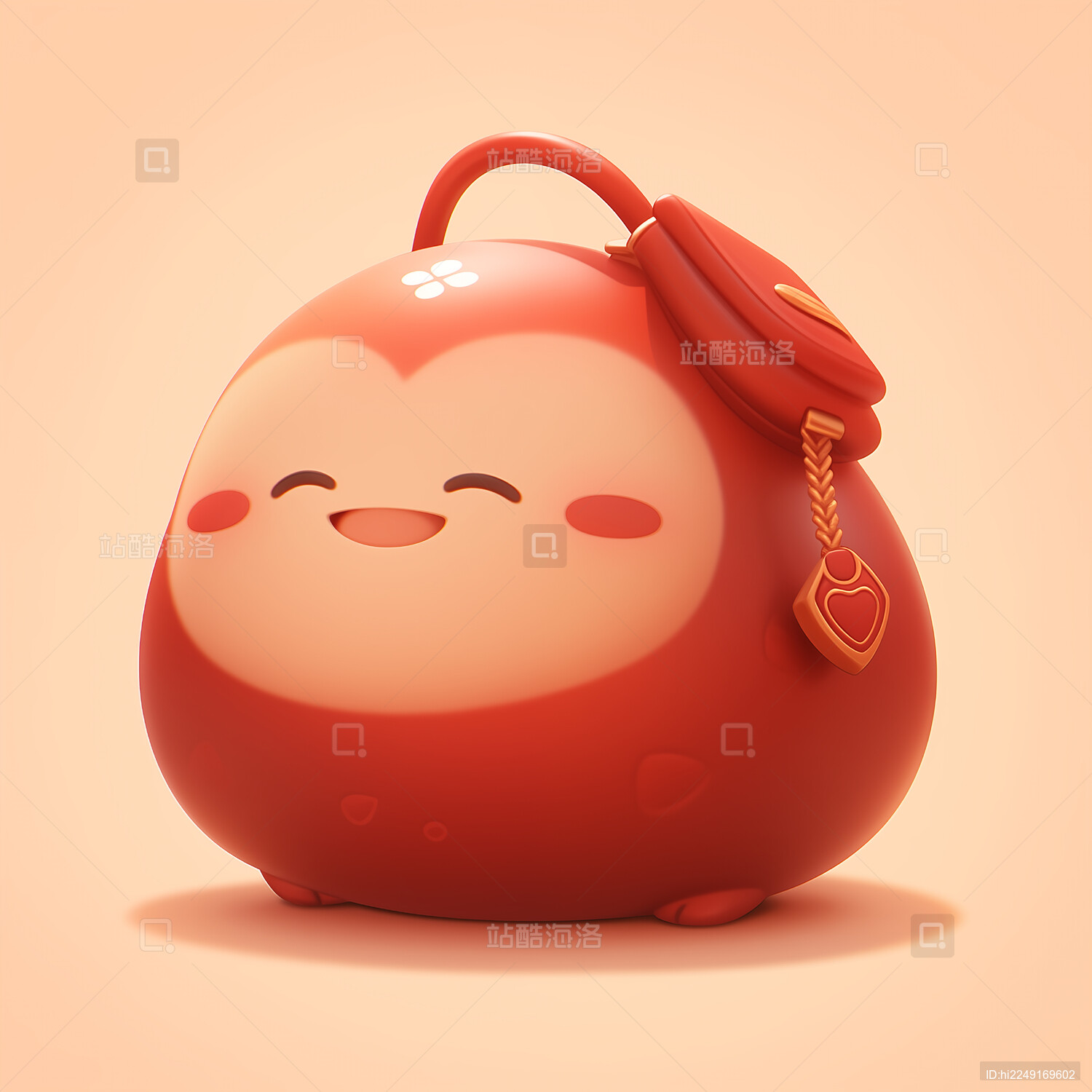 拟人卡通福宝福袋