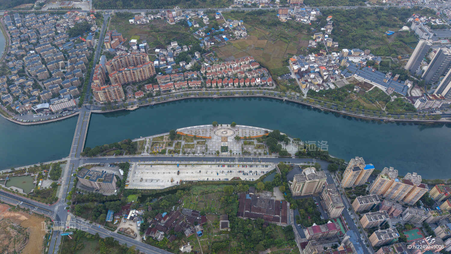 航拍韶关乳源县城风貌