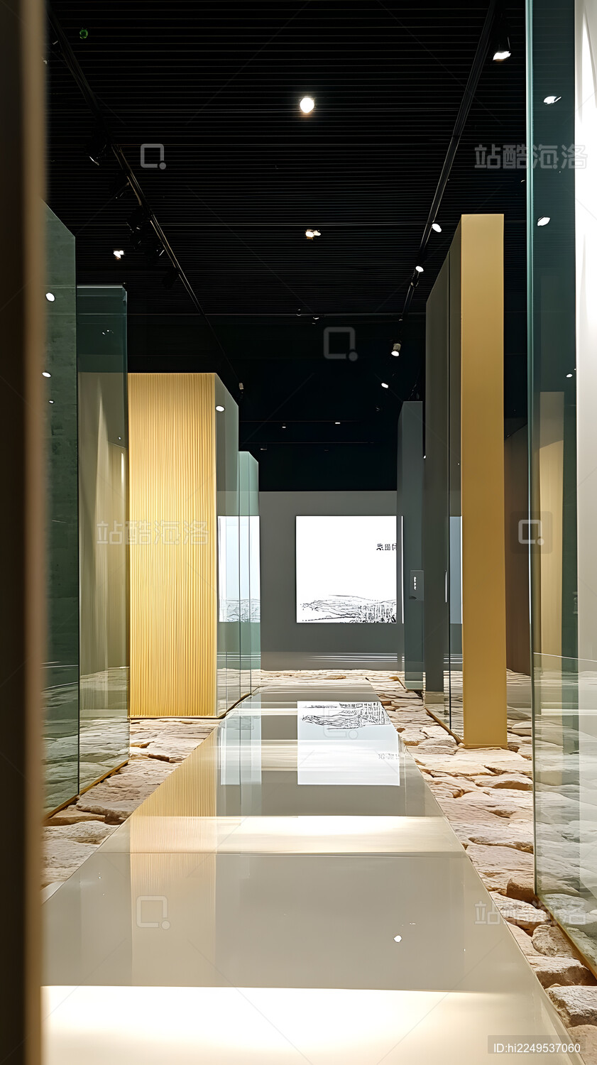 现代艺术展馆走廊设计