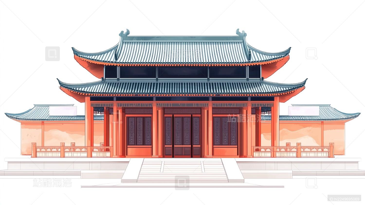 古代宫殿建筑插图