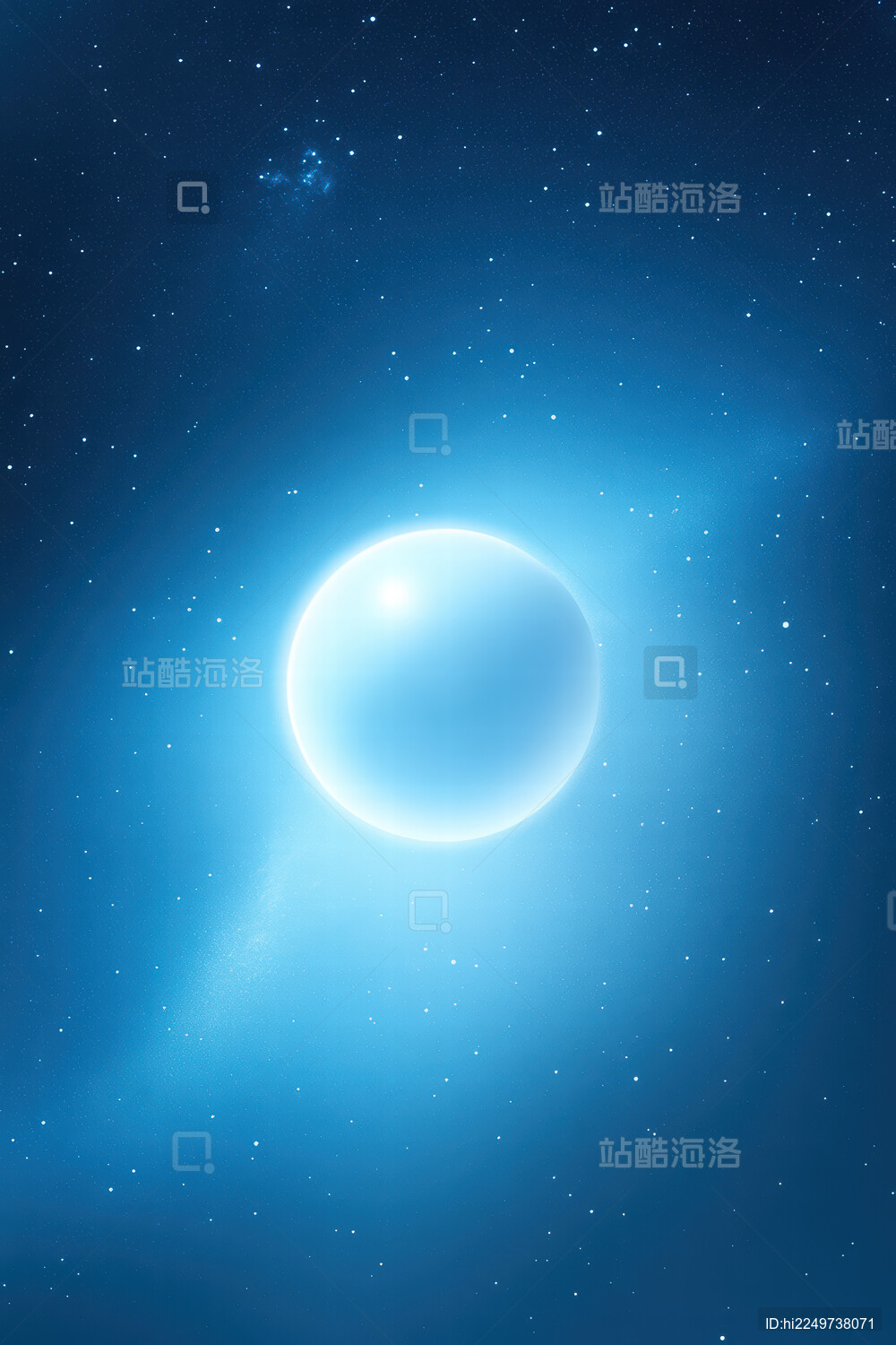 蓝色星球背景