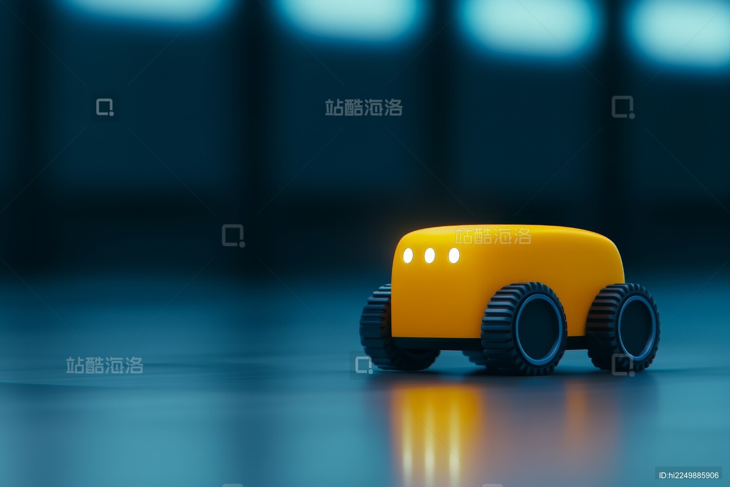 黄色送货机器人