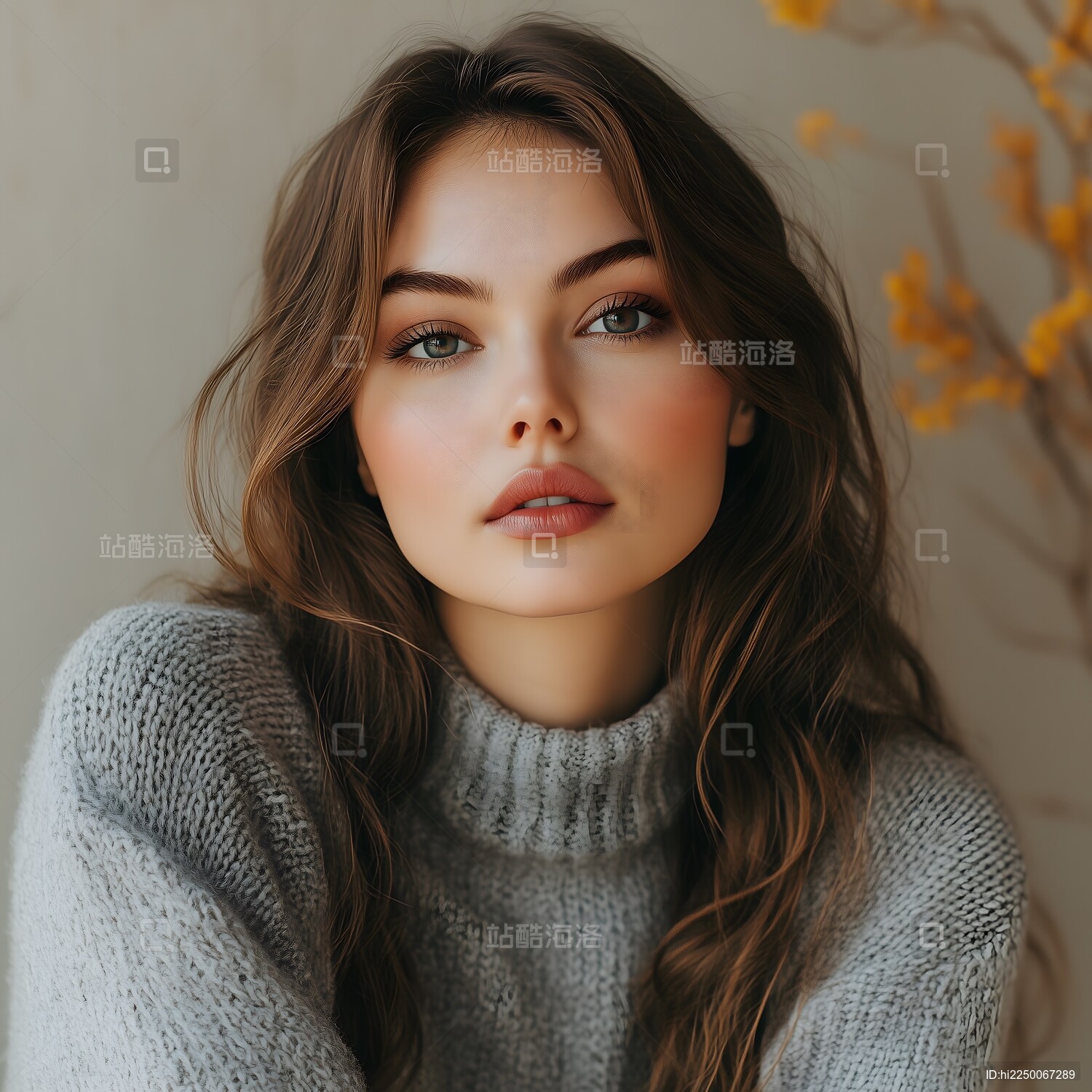 温暖冬日 温柔女子