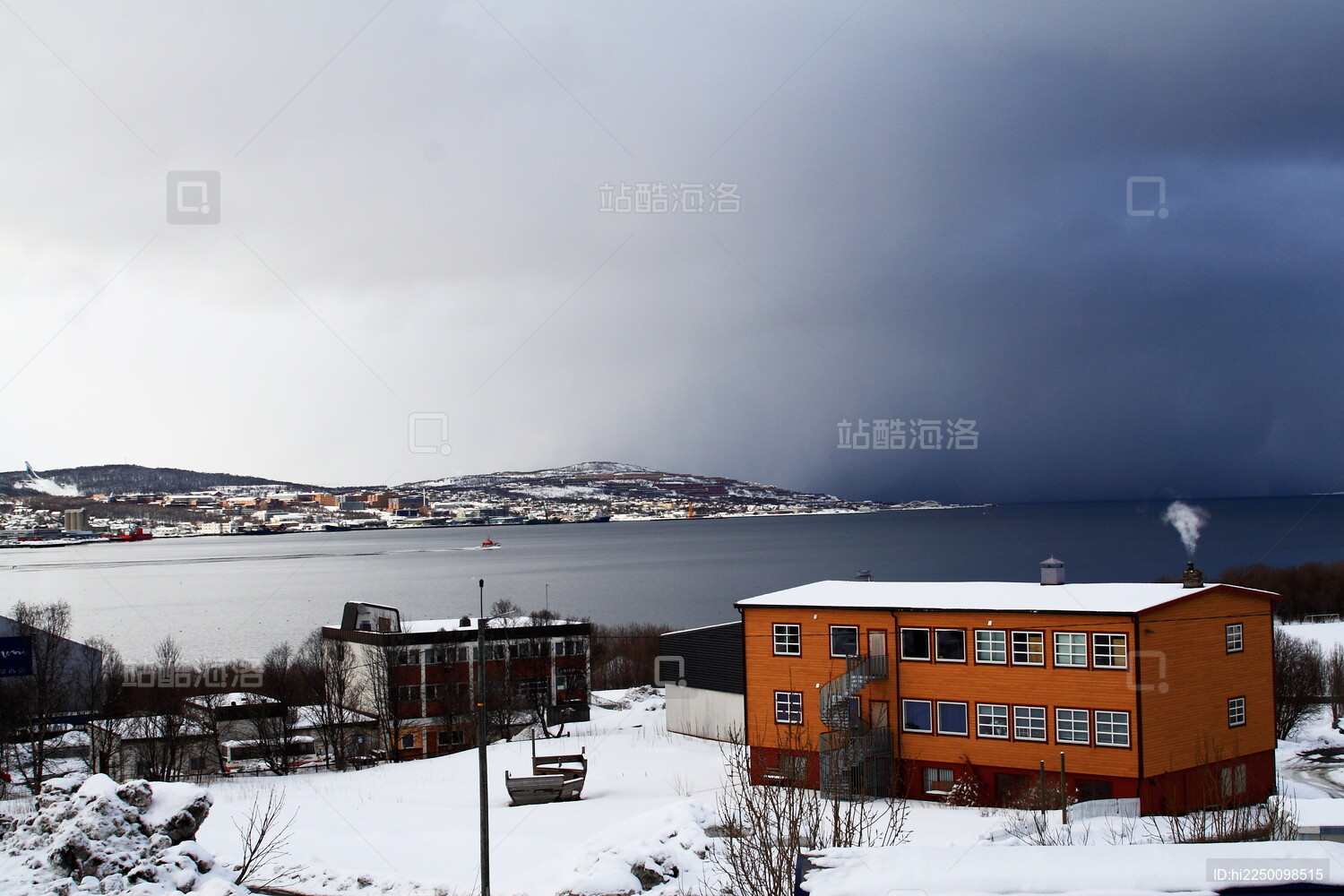 雪中的宁静小镇