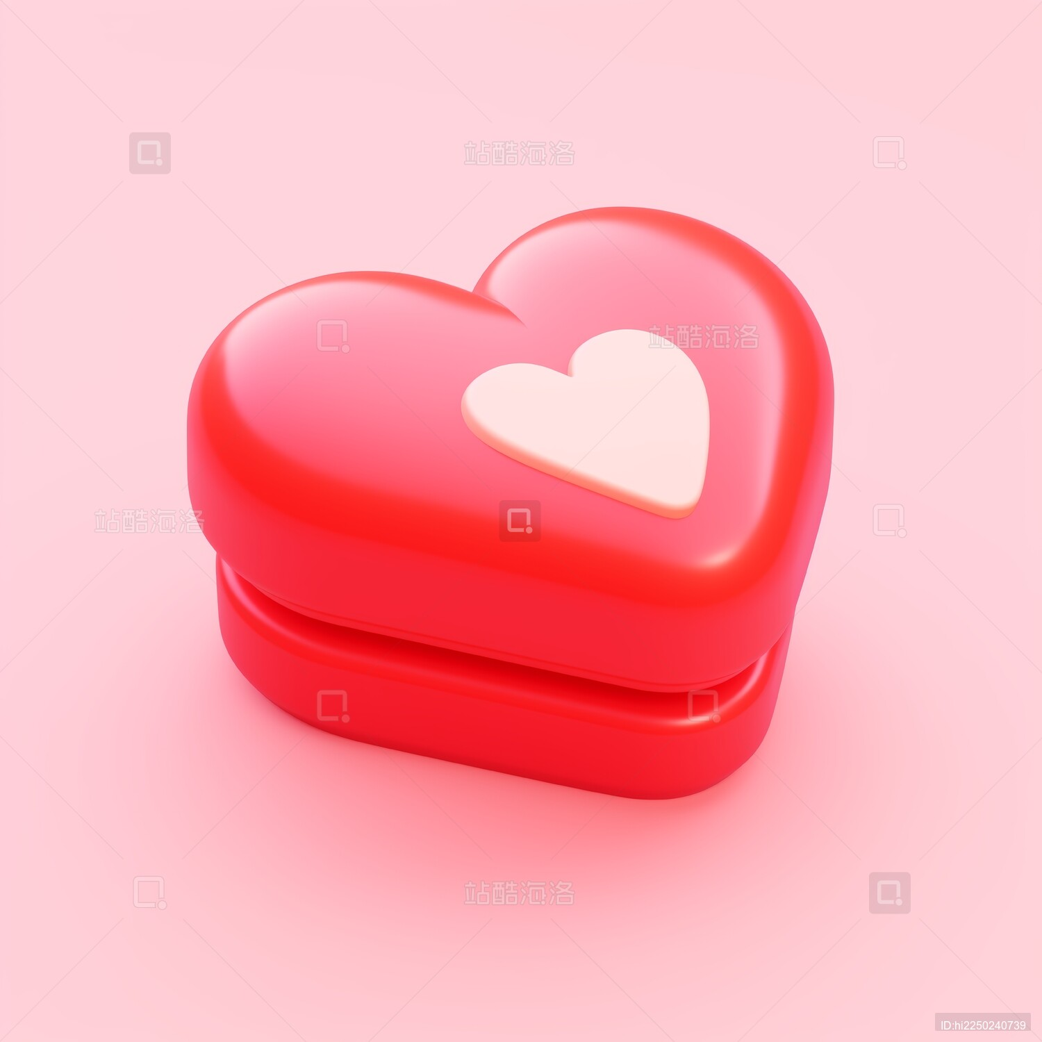  3d卡通爱心游戏图标