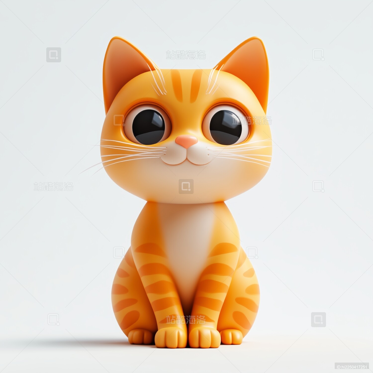 萌系3d可爱卡通橘猫
