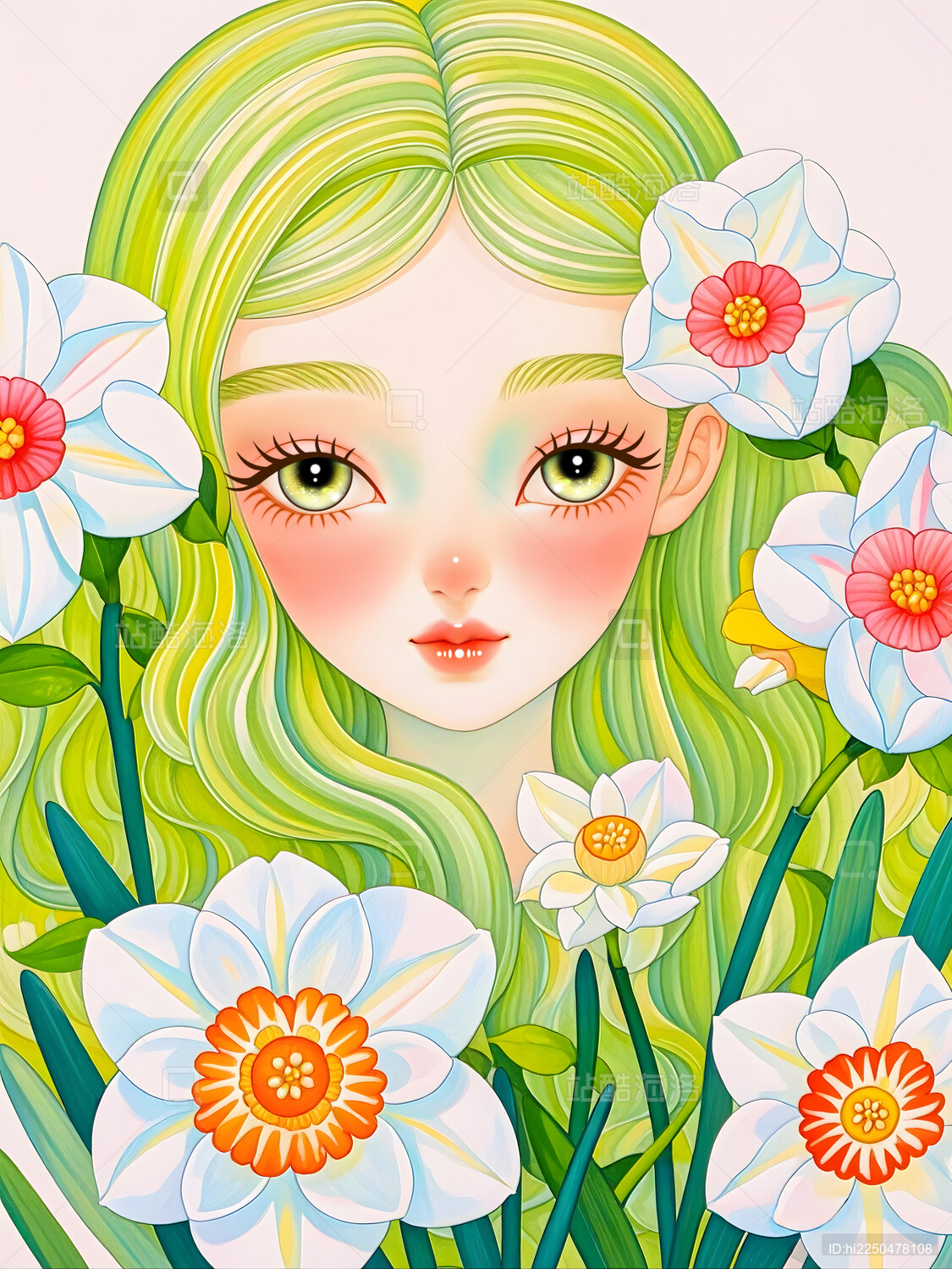 十二风信花水仙花少女