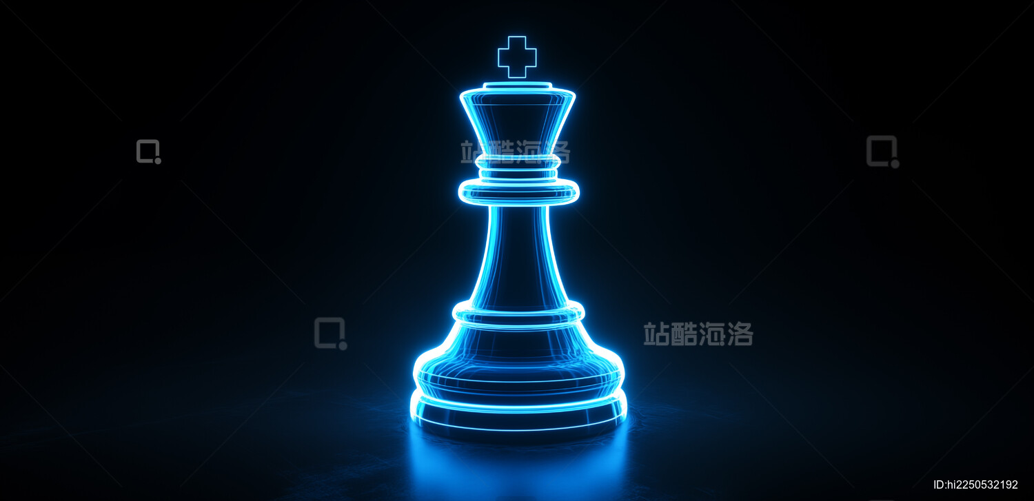 3d全息影像的国际象棋图片