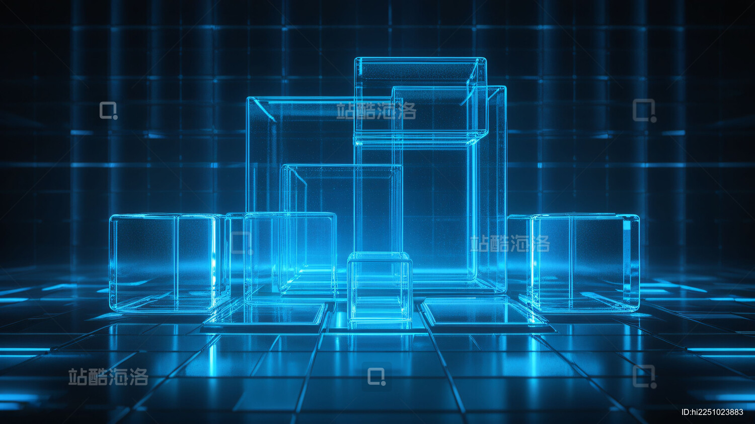 科技全息投影背景