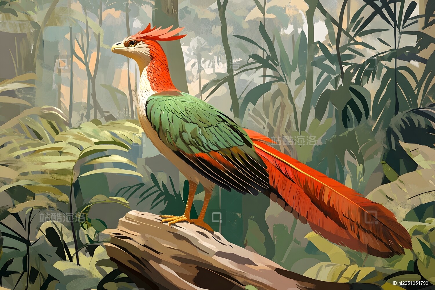 博物馆中的始祖鸟模型