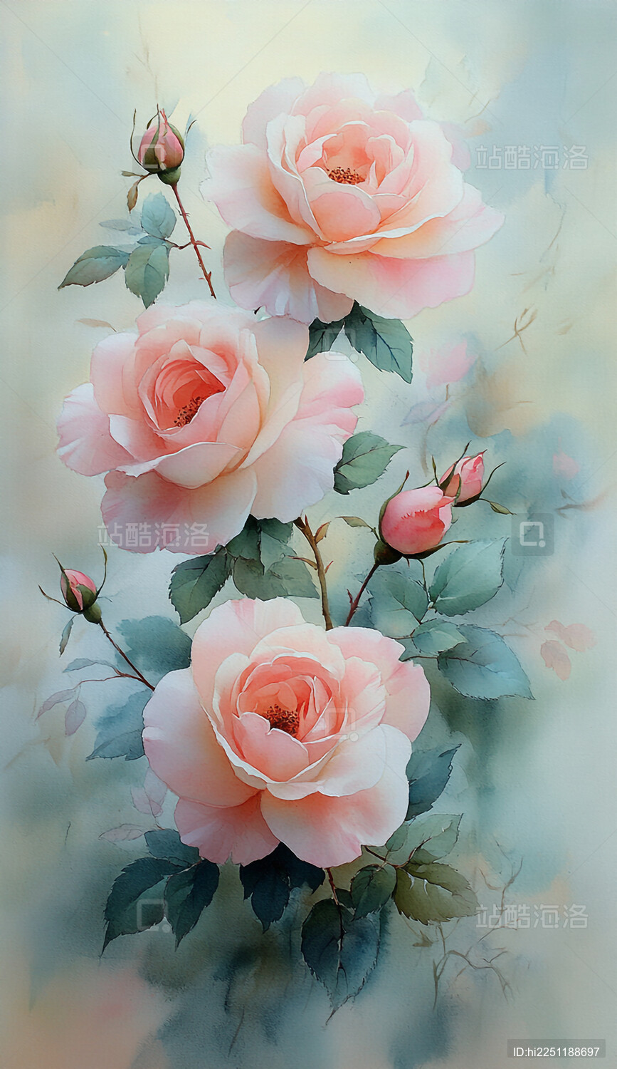 复古清新玫瑰壁纸