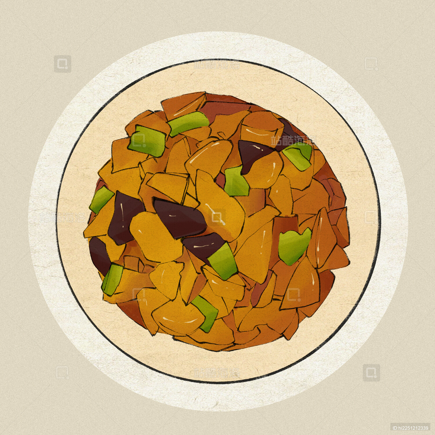 地三鲜-黑龙江哈尔滨地三鲜美食家常菜特产