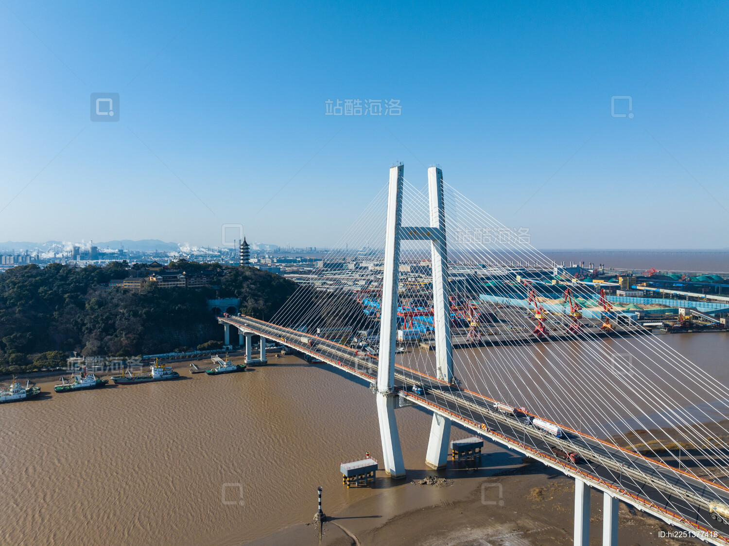 宁波镇海招宝山景区 甬江招宝山大桥