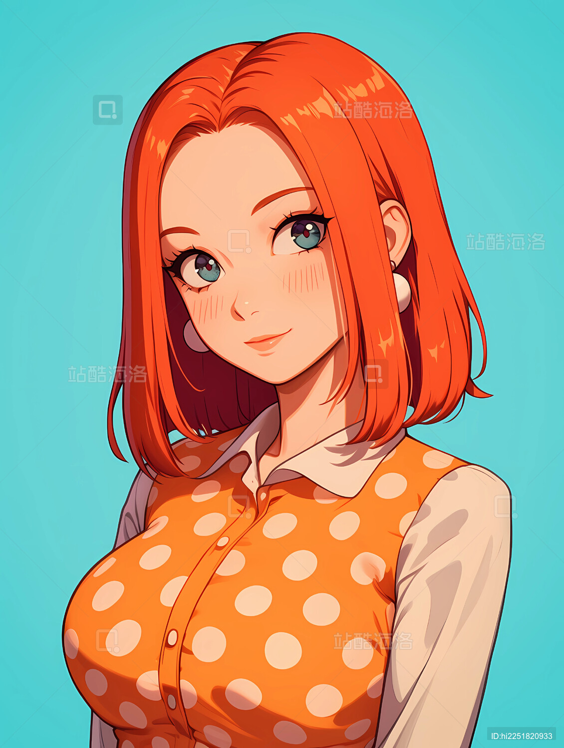 复古漫画女孩头像