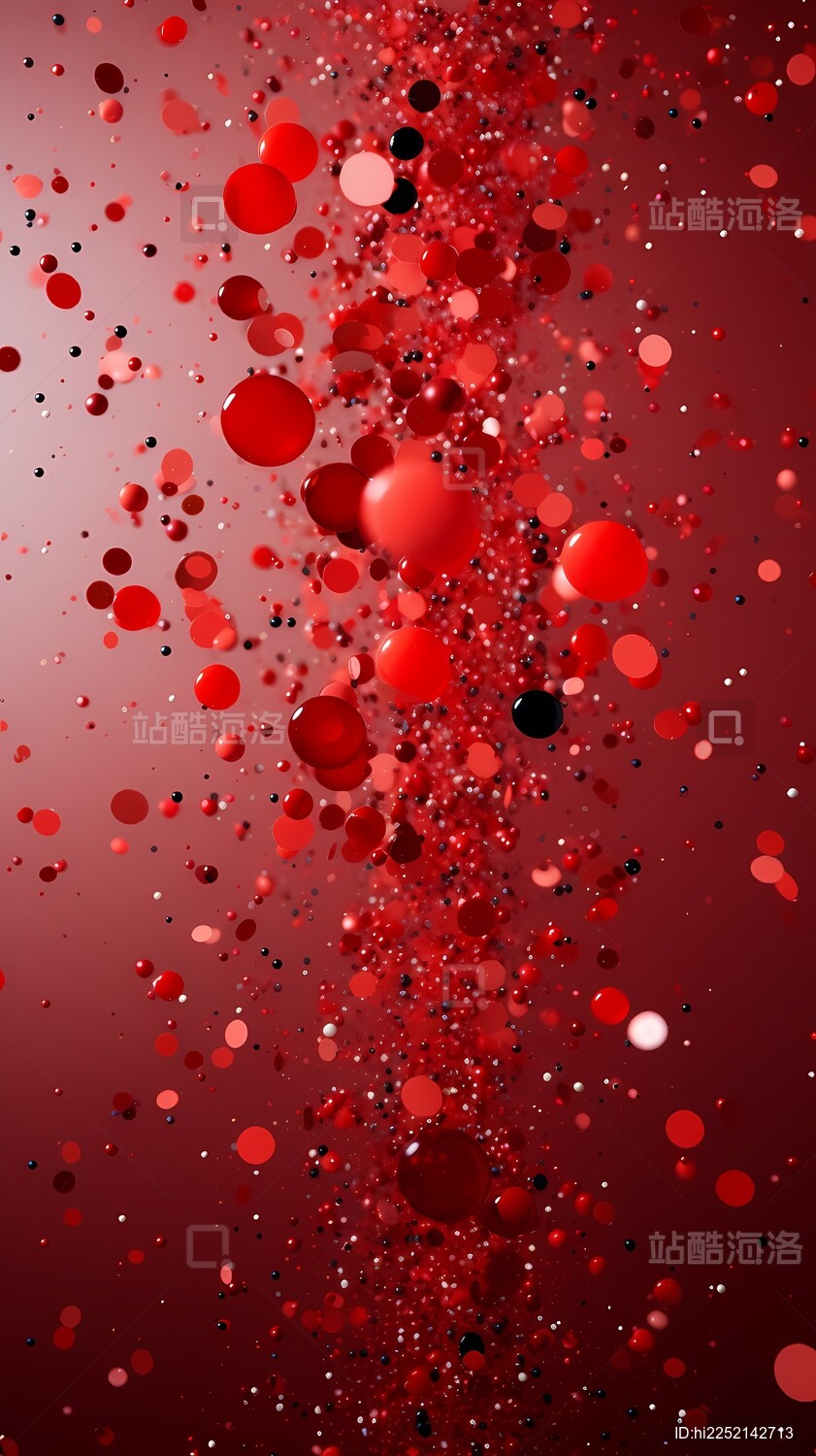 红色节日海报背景