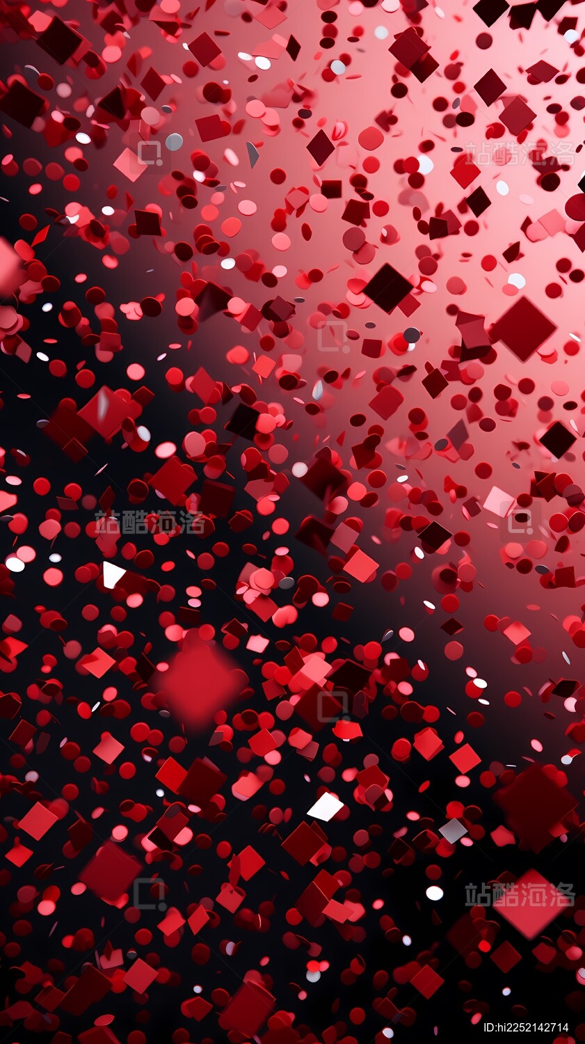 红色节日海报背景