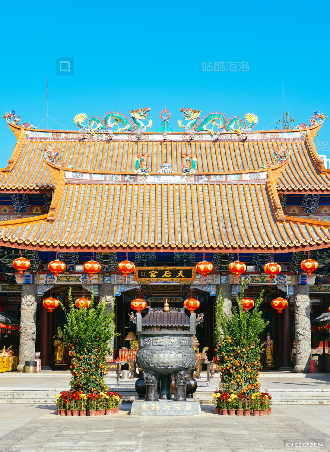 广东省惠州市巽寮湾天后宫1月冬季风景