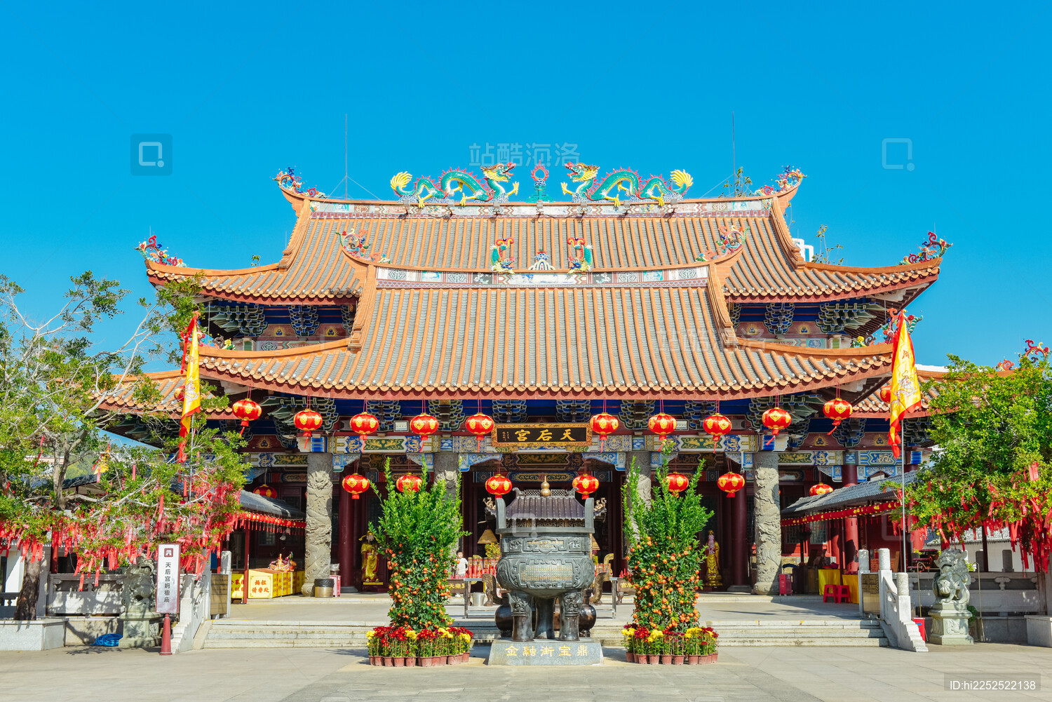广东省惠州市巽寮湾天后宫1月冬季风景