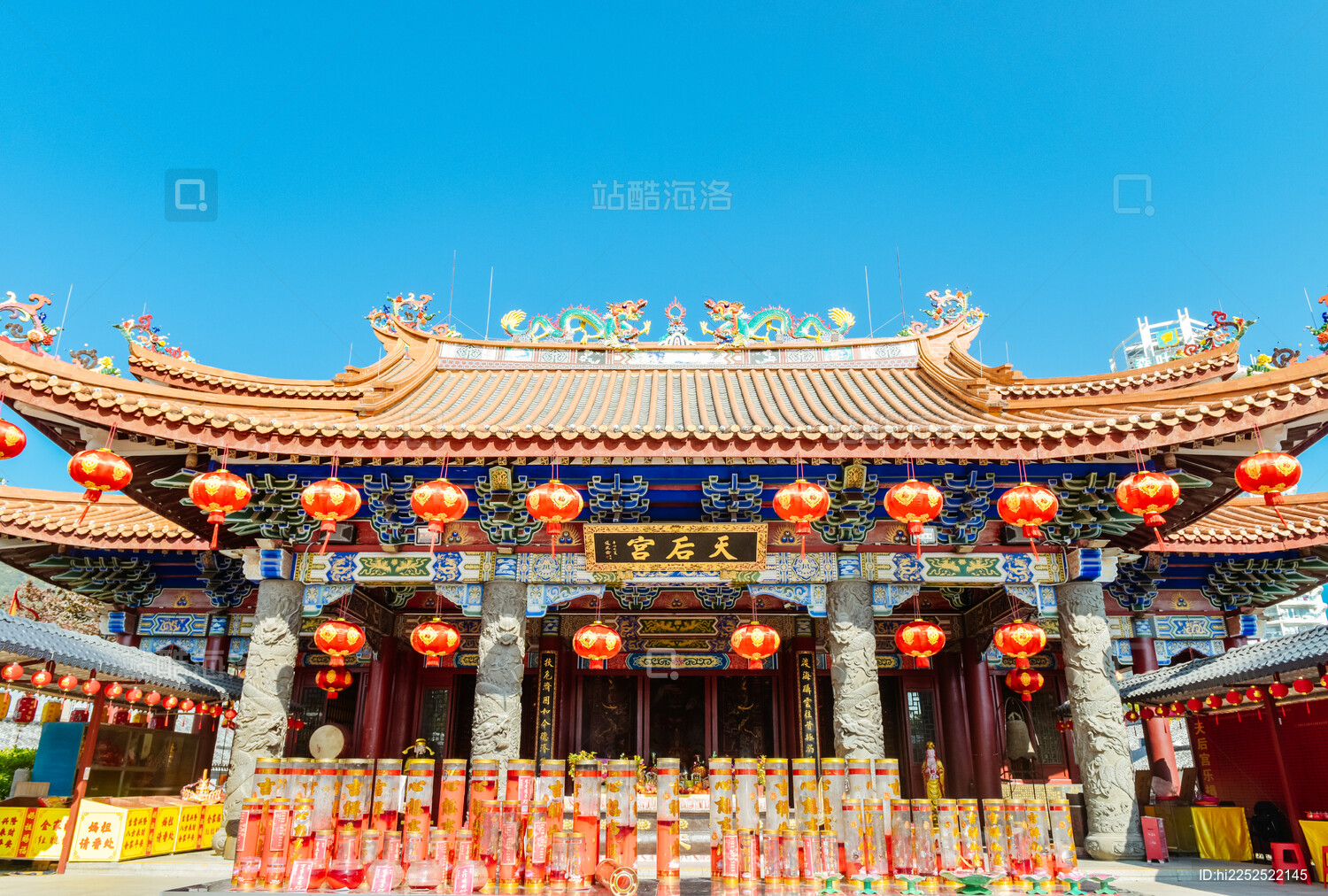 广东省惠州市巽寮湾天后宫1月冬季风景