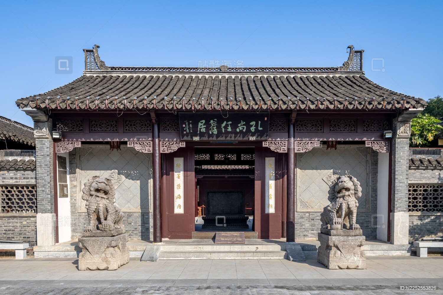 泰州桃园和孔尚任故居的秋景