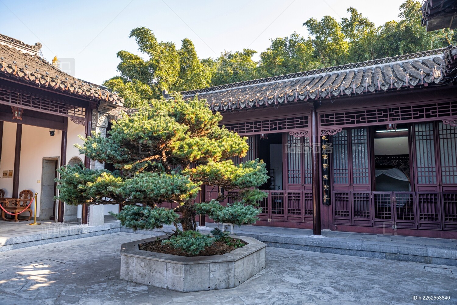 泰州桃园和孔尚任故居的秋景