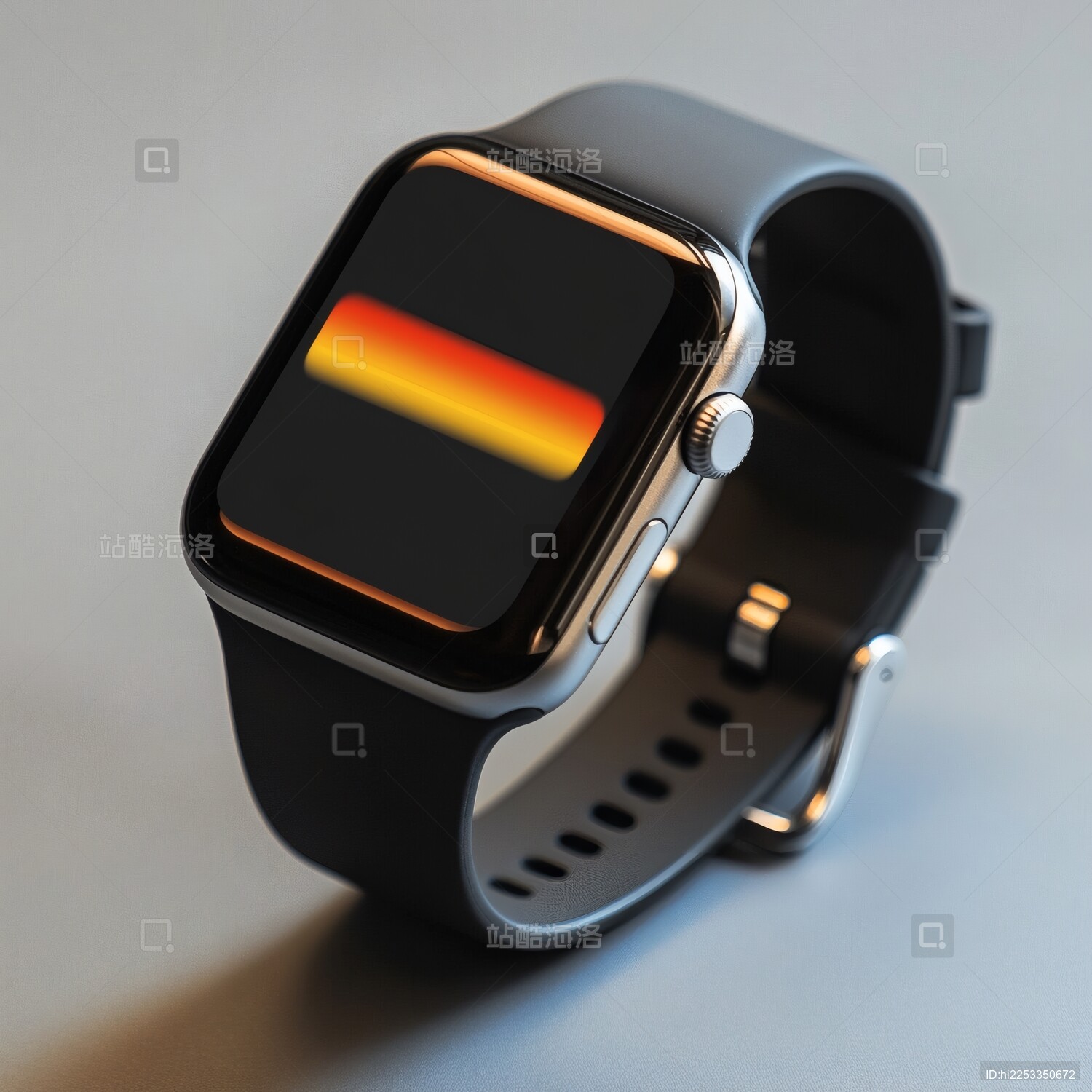 黑色智能手表展示图