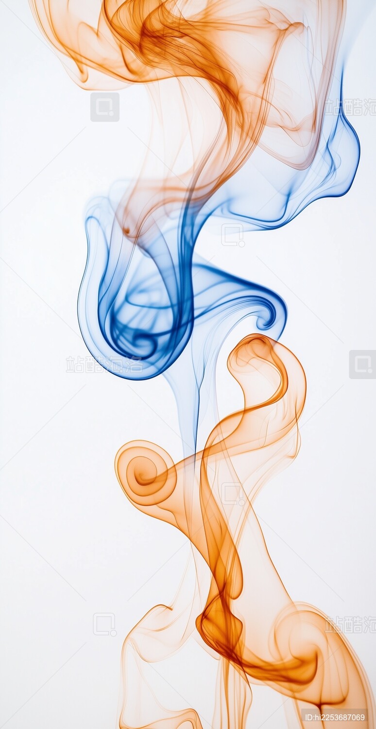 彩色烟雾的艺术