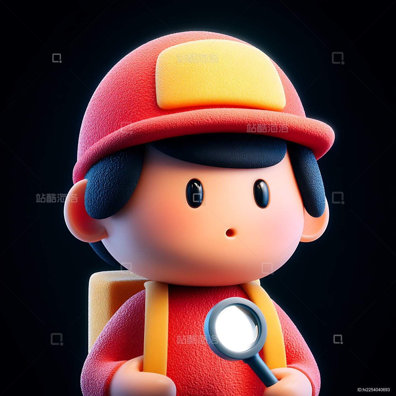 可爱探险家男孩