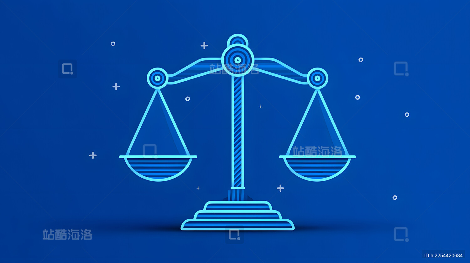 世界知识产权日的天平三维渲染