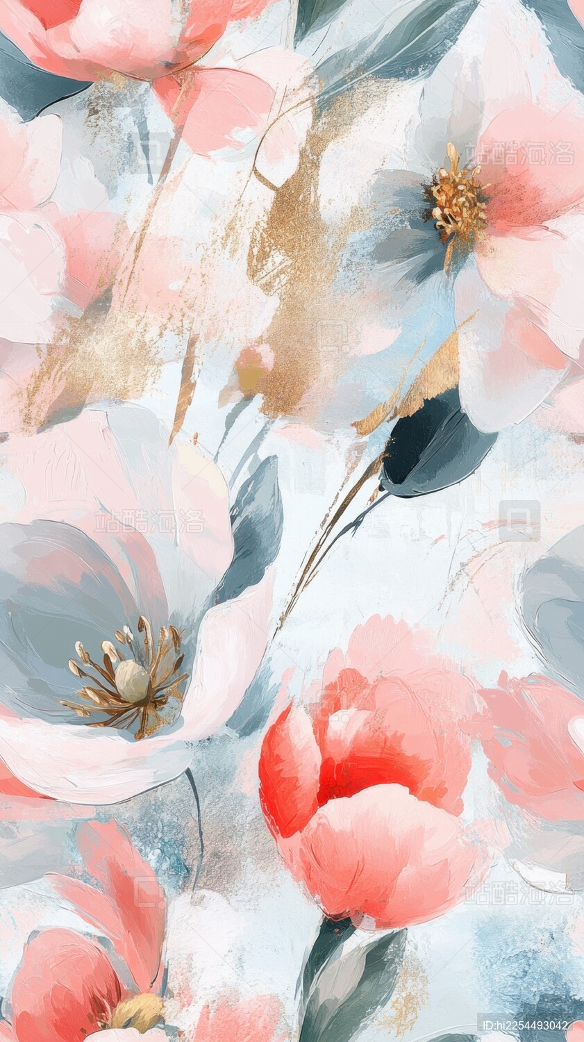 抽象花卉艺术图案